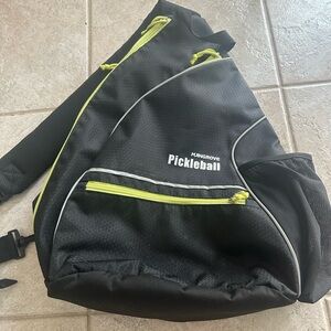 Black and Green Pickleball Backpack